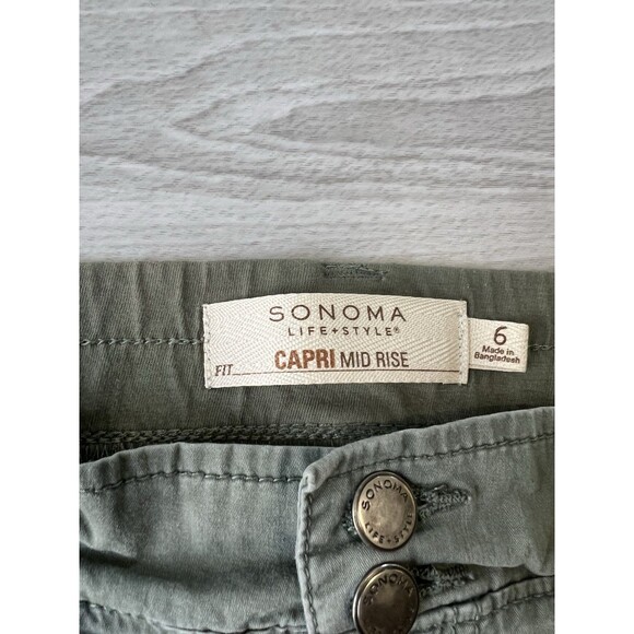 Sonoma Life Style Capri Mid Rise Size 6 - Picture 8 of 14